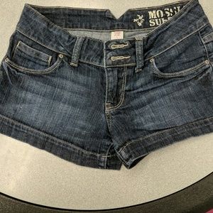 Denim short shorts size 1
